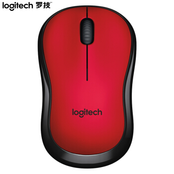 ロジク（Logitech）M 220マウスワァァァァァァァフスマイス静音マウス对称マウ赤と黒の帯ワヤ2.4 G受信機